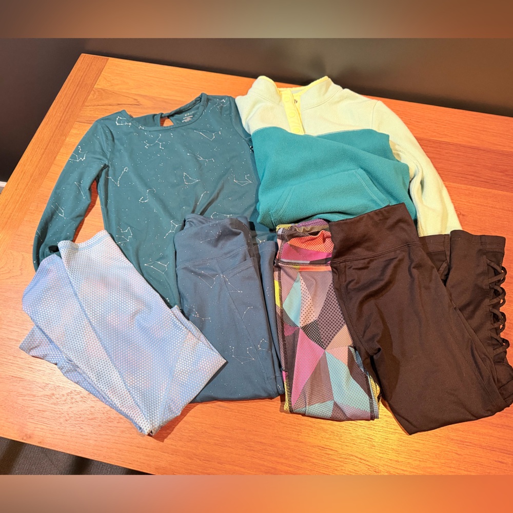 Girls size 7-8 athleisure lot